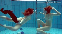 Kinky Diana Zelenkina and Simonna Sexy Brunettes in The Pool Thumb