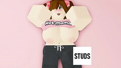 STUDS - Brunette step mom MILF shows off in nude photo shoot (ROBLOX PORN/RR34) Thumb