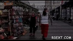Cute hooker sucks a large pole passionately and bonks hard Thumb